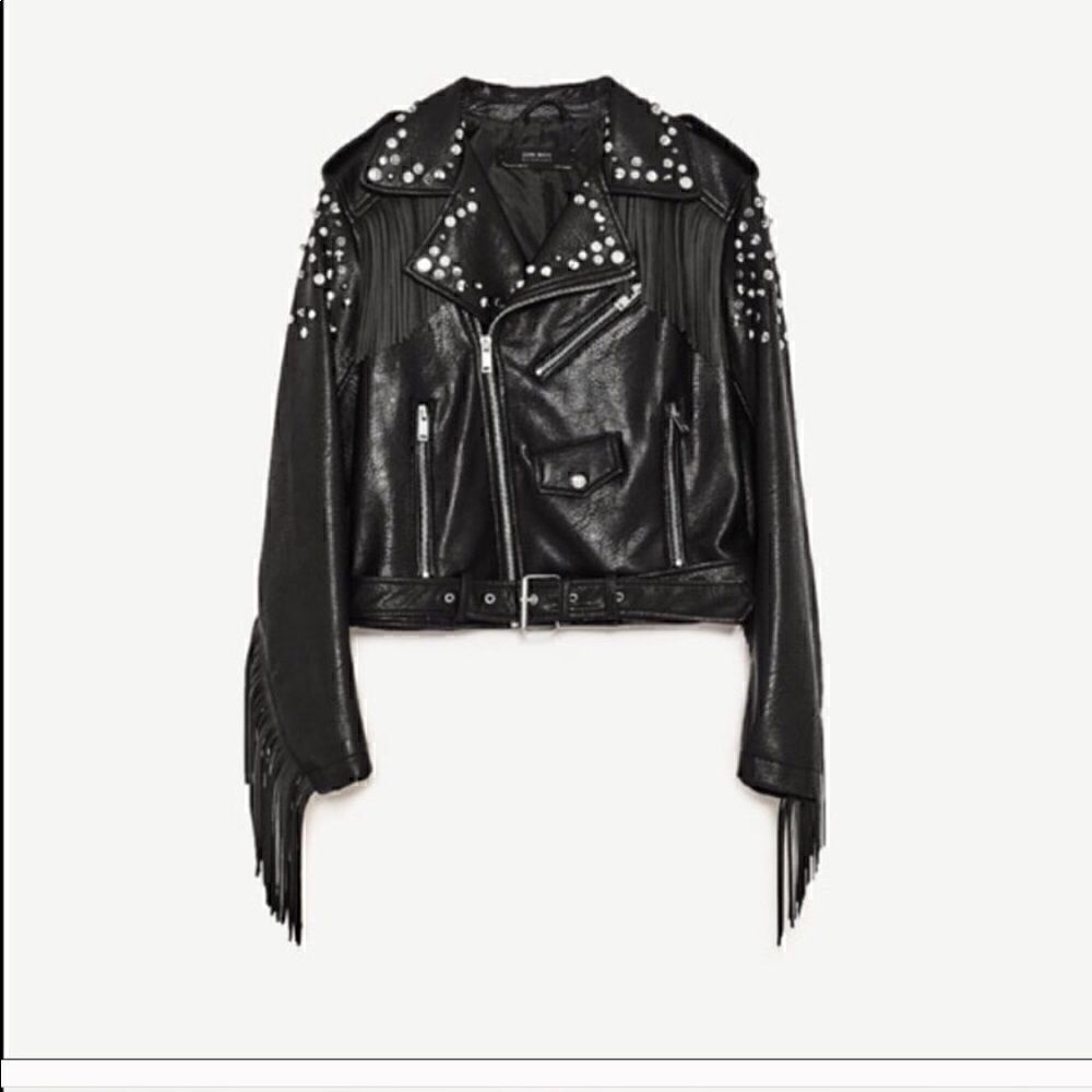 HOST PICK! ⛏️ Studded leather fridge Zara Jacket